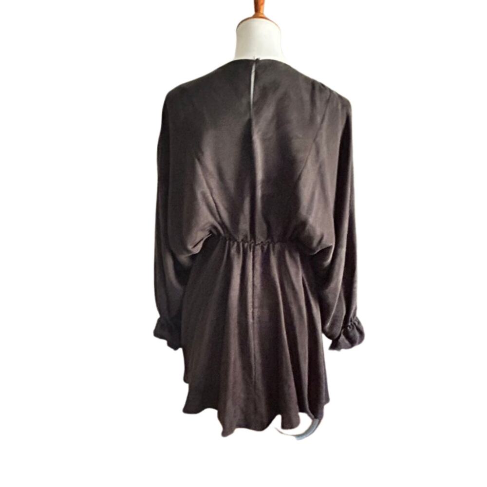 Victorian Style Black Dress, Small - Picture 3 of 5